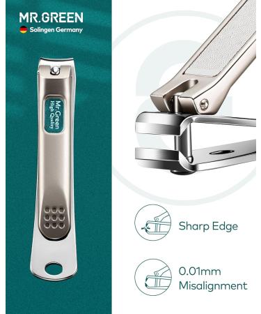 MR.GREEN 8-in-1 Professional Manicure Set - Stainless Steel Pedicure Kit for Nail Care - Portable Grooming Tools in Green - 8 Pieces - Buy Online on GoSupps.com