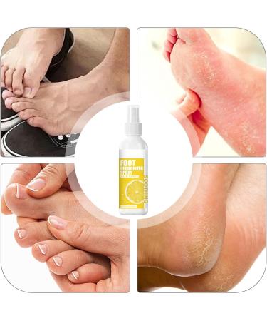 Foot Spray - Foot Spray Citrus Oil | 100ml Moisturizing Nourish Spray Foot Skin Softener for Cracked Heels Rapid Callus Removal Foot Peel Spray for Coarse Heels - Buy Online on GoSupps.com