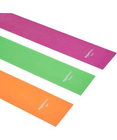Amazon Basics TPE Resistance Band Set - 3 Piece, 1500mm, Multicolor - Buy Online on GoSupps.com