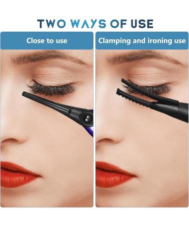Baluue Heated Eyelash Curler - 2 in 1 Electric Curling Tool with 3 Temperature Modes | Mini USB Eye Lash Curler for Natural Curves - International Shipping Available - Buy Online on GoSupps.com