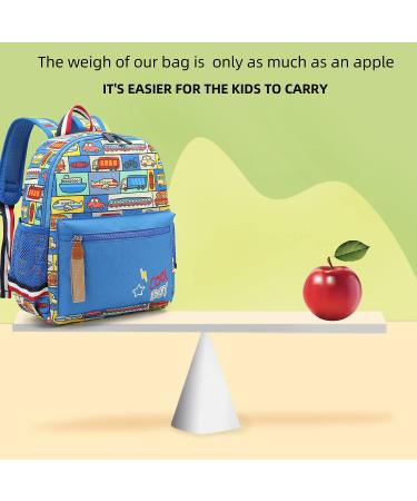 Willikiva Cartoon Bus Kindergarten Backpack with Leash | Waterproof Preschool Toddler Backpack for Boys and Girls (Car) - Buy Online on GoSupps.com