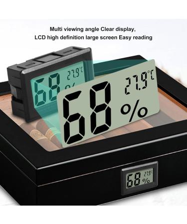 Buy Black LCD HD Digital Thermometer Hygrometer - Accurate Indoor Temperature & Humidity Meter - Buy Online on GoSupps.com