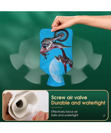 Hot Water Bottle with Lid for Pain Relief | Motocross Motorcycle Rubber Bag | Cramps & Foot Warmer | Hot & Cold Therapy - International Shipping - Buy Online on GoSupps.com