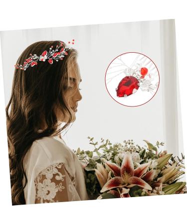 FRCOLOR Hair Comb Girl Headpiece Wedding Hair Accessories Hairpin Rhinestone Clips for Hair Bridal Hair Pin Hair Accessories for Women Decorative Hair Clips Bridal Headpiece Metal - Buy Online on GoSupps.com
