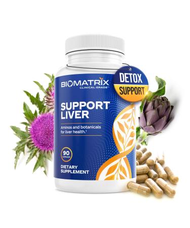 BioMatrix Liver Cleanse Detox & Repair Artichoke Extract Liver Health Formula Liver Supplement with Milk Thistle Taurine Methionine | 1+ Month Supply for Men and Women