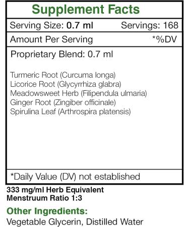 Buy Tribal Inflam-Ease Alcohol-Free Tincture - Turmeric Licorice & Ginger Herbal Extract for Intestinal Comfort | 4 OZ - Buy Online on GoSupps.com