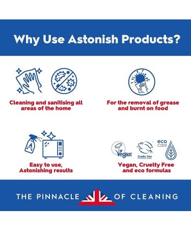 Astonish Ultimate Limescale Remover Cool Eucalyptus 750ml Spray Bottle - No Scrub Cleaner for Hard Water, Rust & Calcium - Cruelty Free Bathroom & Kitchen Solution - Buy Online on GoSupps.com