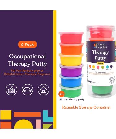 Special Supplies Therapy Putty Set - Hand Exercise Stress Relief Kit for Kids and Adults - 6 Strengths, 3 oz Each - Buy Online on GoSupps.com