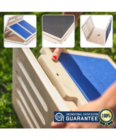 Professional Adjustable Wooden Incline Slant Board for Calf Stretches - Enhance Flexibility and Mobility, Relieve Pain - Anti-Slip Design - Ideal for Achilles, Plantar Fascia, and Tight Calves - Standing Desk Accessory - Buy Online on GoSupps.com