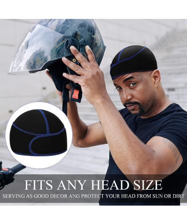 6 Pcs Black Silky Durag Wave Cap Set for Men - No Strings Compressing Doo Rag - Buy Online on GoSupps.com