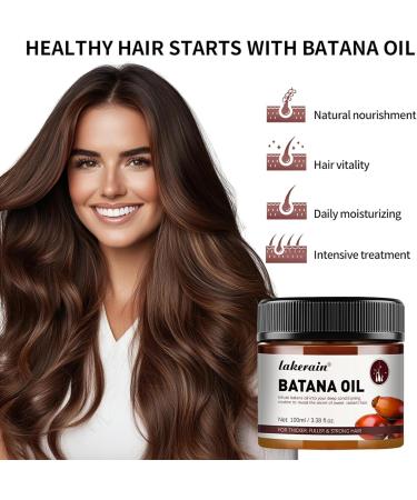Huile de Batana pour Cheveux Batana Oil limine les fourches 100% Naturelle pour la Croissance des Cheveux Authentique Huile de Batana Biologique Press e Froid - Buy Online on GoSupps.com