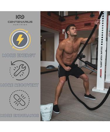 Centenarius Nutrition Grass Fed Whey Protein Isolate - Pure Amino Acids for Muscle Growth & Recovery - Cold-Filtered No Additives Unflavored - International Shipping Available - Buy Online on GoSupps.com