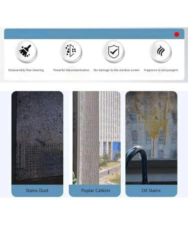 TOSIER Window Screen Cleaner Spray - 425ml/14.37oz Professional Mesh Cleaner Spray Liquid | Deep Cleaning Window Cleaner Tool Spray and Rinse Cleaner Removes Oil and Dirt for School - Buy Online on GoSupps.com