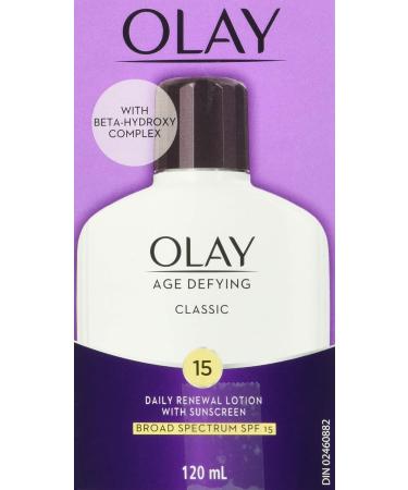 Olay Age Defying Classic Daily Renewal Lotion with Sunscreen 4 oz | Face Moisturizer - Buy Online on GoSupps.com