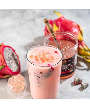 Popping Boba Pearls | Dragonfruit Flavor | 1LB (454g) | Bursting Tea Balls for Drinks Desserts Smoothies and Snack Toppings | Bubble Tea Tapioca Pearl Mix - Buy Online on GoSupps.com