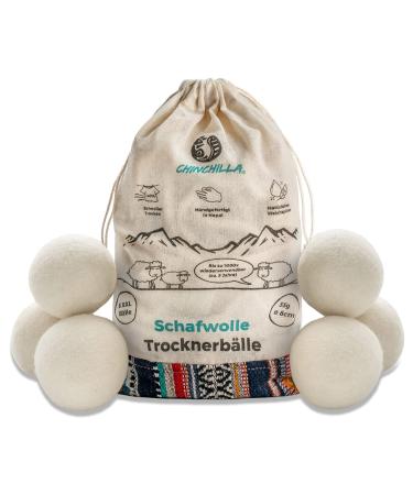 Chinchilla dryer balls made of sheep wool |Handmade from Nepal |Sustainable tumble dryer balls for fluffy soft & fluffy laundry |plastic -free & durable
