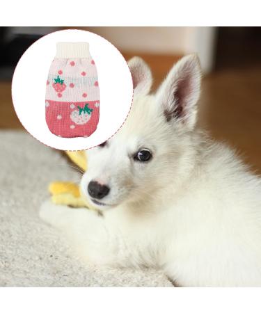 Vanyibro Winter Hillylolly Pet Jumper Cute Strawberry Sweater for Cats Warm and Comfortable Pet Clothing (S) Small - Buy Online on GoSupps.com