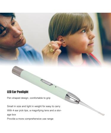 2-in-1 LED Ear Checking Penlight for Nurses and Doctors - Green - Includes 4 Tips and Magnifying Lens - Buy Online on GoSupps.com