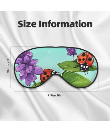 Sleep Mask Eye - Reusable Soft Blackout Eye Masks for Better Sleep | Travel & Camping Essentials | Perfect Gifts for Him & Her - Ladybug - Buy Online on GoSupps.com
