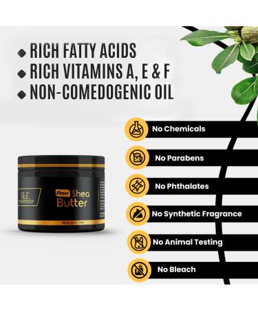 Organic LemonGrass Shea Butter - Intense Hydration & Moisturizing Pure Extract (5.2oz) - Buy Now Internationally - Buy Online on GoSupps.com