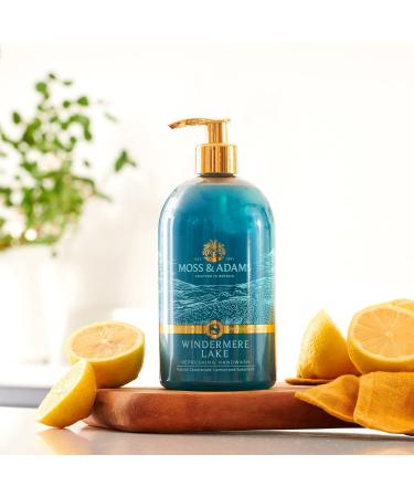 Moss & Adams Refreshing Antibacterial Vegan Handwash Windermere Lake Cedarwood 500ml - Buy Online on GoSupps.com