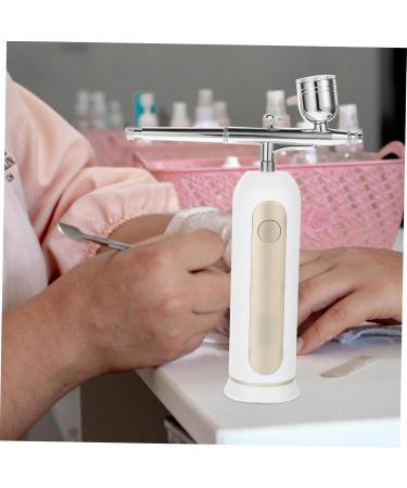 minkissy 1 Set Spray Hydrating Apparatus Portable Handheld Airbrush Kit for Painting Nail Art Cake Decoration Makeup Kit Nail Kit Squirt Makeup Airbrush White Compressor Manicure Abs 19.00X15.50X4.50CM White - Buy Online on GoSupps.com