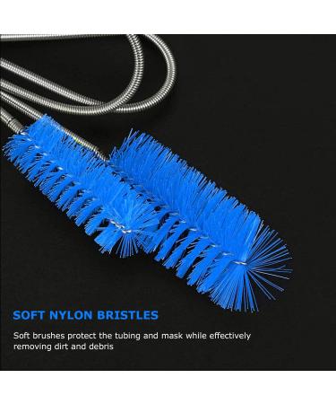 CPAP Tube Cleaning Brush Set - 15mm and 19mm Brush Diameter - Blue - Fits Most CPAP Hose Types - Buy Online on GoSupps.com