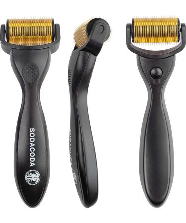 Sodacoda 1200 TITANIUM Micro Needles Derma Microneedle Roller for very deep surgical scars burning scars severe stretch marks deep pitted acne - 3.0 mm - Buy Online on GoSupps.com