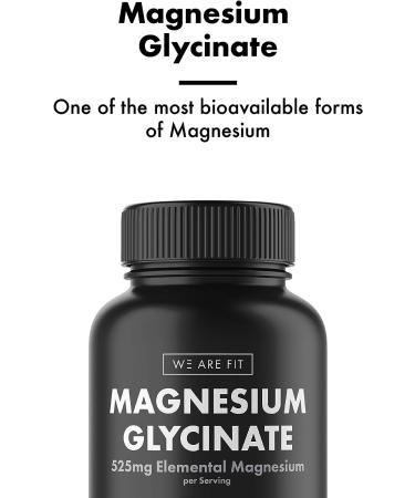 High Absorption Magnesium Glycinate 525mg - Vegan & Non-GMO - 120 Veggie Caps - Buy Online on GoSupps.com