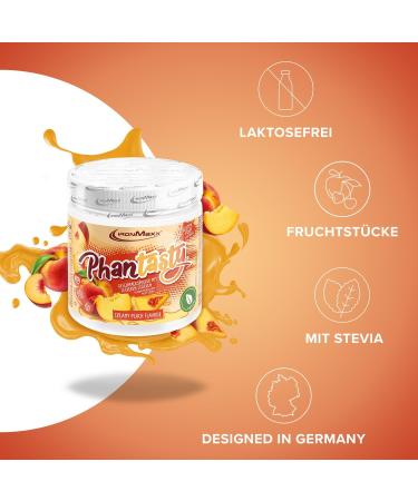 Buy IRONMAXX Fatasasty Thare Pution - Creamy Peach 250g | Vegan Lactose-Free Gluten-Free | International Shipping Available - Buy Online on GoSupps.com