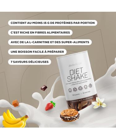 BioTechUSA Diet Shake | hyperprot in pauvre en graisse | avec super-aliments chrome glucomannane L-carnitine | faible taux de sucre sans huile de palme 0 72 kg cookies&cream_ - Buy Online on GoSupps.com