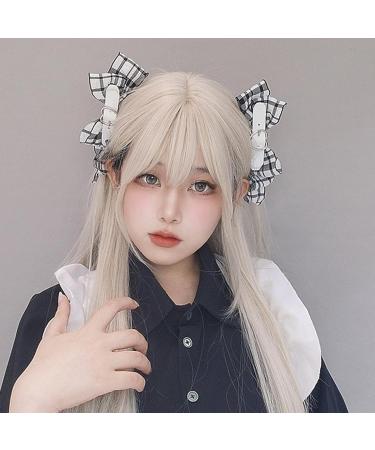 amangul 1pair Bowknot Heart Hair Clip Japanese JK Style Hairpin for Woman Girls Taking Photo Ponytail Bangs n Slip Hairpin(Pink) - Buy Online on GoSupps.com