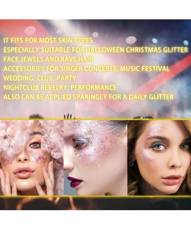 Gold Body Glitter Stick - Holographic Mermaid Sequins for Concerts Music Festivals & Rave | Chunky Glitter Gel Makeup for Body Face Hair & Lips - 0.56oz - Buy Online on GoSupps.com