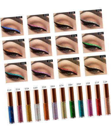 FRCOLOR 2pcs Liquid Glitter Eyeliner Colorful Eyeliner Pearlescent Liquid Eyeliner Eye Shadow Flash Miss Set 1 count (Pack of 1) 08x2pcs - Buy Online on GoSupps.com