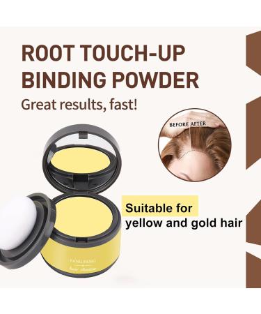 Root Touch Up Light Blonde Hairline Powder Hairline Powder blonde Natural Cover Grey Hair & Sweatproof Hairline Shadow Powder for Women & Men Hair Cover Up Powder with Mirror Hair Loss Concealer - Buy Online on GoSupps.com