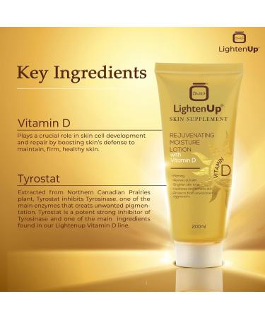LightenUp Rejuvenating Moisture Lotion with Vitamin D - 200ml | Hydrating Skincare for Radiant Skin - Shop Internationally - Buy Online on GoSupps.com