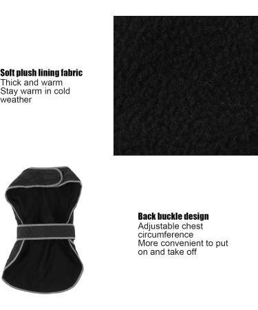 Entatial XXL Pet Warm Jacket - Versatile Plush Lining Windproof Adjustable Dog Coat for Cold Weather | Perfect for Large Dogs - Buy Online on GoSupps.com