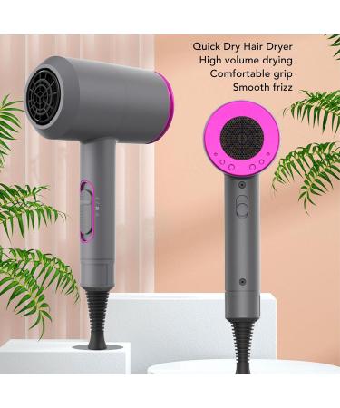 High Power Ionic Hair Dryer Fast Drying Constant Temperature Design Adjustable Comfortable Hold Three Gears Lightweight Material - Buy Online on GoSupps.com