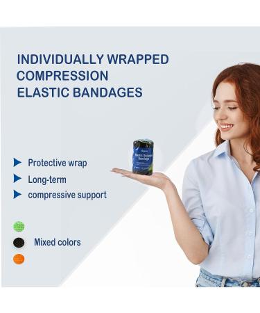 Degasa Elastic Bandage Wrap 1 Pack - Random Color - Support for Ankle, Knee, Wrist, Leg - First Aid Compression Roll 3W x 5.4 yds L - Buy Online on GoSupps.com