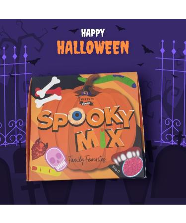Halloween Spooky Sweet Mix - 500g Box of Gummy Spiders Jelly Bones Gummy Fingers and More! (1) - Buy Online on GoSupps.com