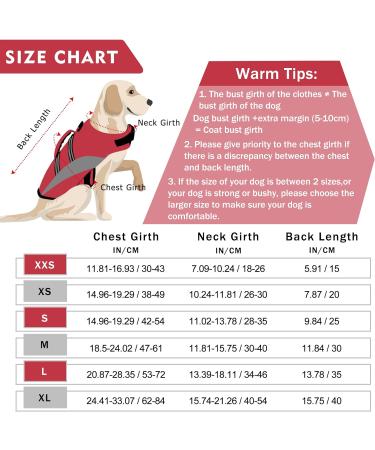 ALAGIRLS Reflective Dog Life Jacket for Small Dogs | High Buoyancy Pet Safety Vest for Beach | Red S Size - Buy Online on GoSupps.com
