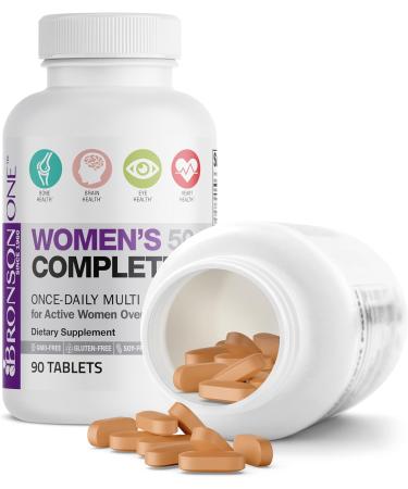 Bronson ONE Daily Womenâs 50+ Complete Multivitamin - 90 Tablets - Buy Online on GoSupps.com
