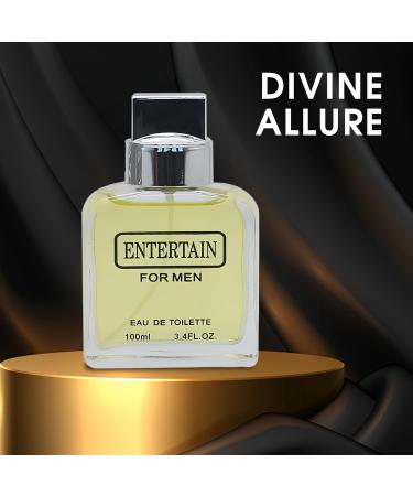 Entertain Men's Perfume Dynamic & Charismatic Fragrance with Fresh Citrus Spicy Accents and Woody Notes Eau de Toilette 100ML for All Skin Entertain 3.4 Fl Oz (Pack of 2) - Buy Online on GoSupps.com