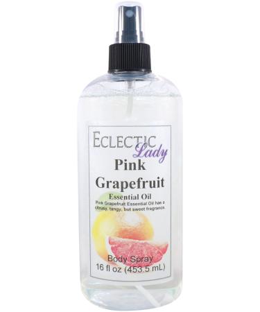 Pink Grapefruit Essential Oil Body Spray 16 ounces Body Mist for Women with Clean Light & Gentle Fragrance Long Lasting Perfume with Comforting Scent for Men & Women Cologne with Soft Subtle 16 Fluid Ounces