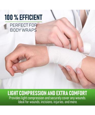 EXCEART 3 Rolls Gauze Wrap - Premium Knee Ankle Wrist Tape & Bandaging Supplies for Sports & First Aid - Buy Online on GoSupps.com