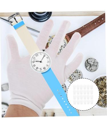 POPETPOP 12 Pairs Washable Cotton Gloves White Cotton Gloves for Stretchable Lining Gloves Cotton Gloves White Gloves Women Grip Gloves for Work Watches Supplies Elasticity 23x13x8.5cm - Buy Online on GoSupps.com