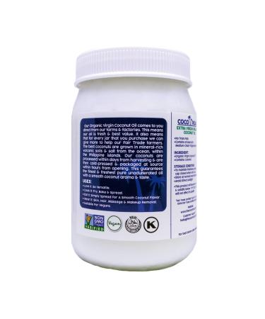 Organic Fair Trade Virgin Coconut Oil - 15 Fl Oz (Pack of 1) | Coco Road - Buy Online on GoSupps.com