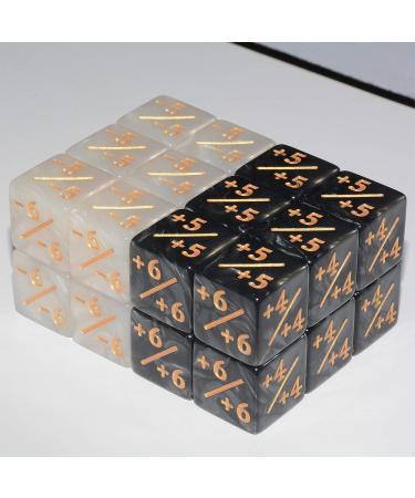 24-Piece Marbling Counter Dice Set for MTG CCG Card Gaming - Buy Online on GoSupps.com