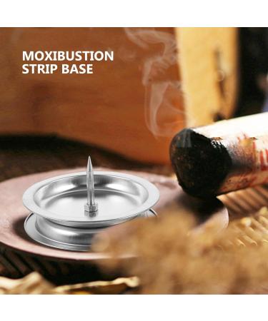 Fomiyes 2-Piece Moxibustion Stick Burner | Stainless Steel Base for Moxa Sticks | Incense Holder Frame - Buy Online on GoSupps.com