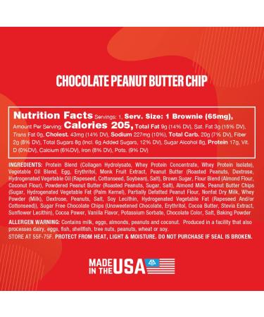 AP Sports Regimen Prime Bites Protein Brownie | 16-17g Protein, 5g Collagen | Delicious Guilt-Free Snack | 12 Bars | Chocolate Peanut Butter Chip Flavor - Buy Online on GoSupps.com